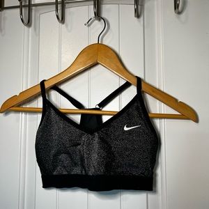 nike black summer sports bra